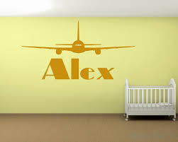 Airplane Wall Sticker With Personalized
