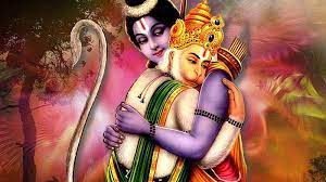 rama hugging hanuman hd wallpaper