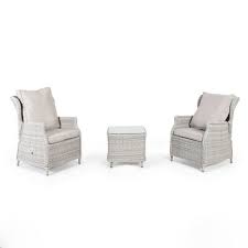 Cotswold Reclining 2 Seat Rattan Bistro