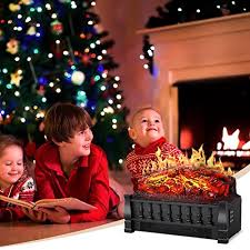 Electric Fireplace Log Set Heater In