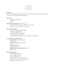 First Resume Objective Resume Objective For Customer Service Fresh