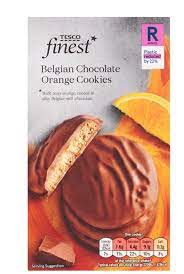 Tesco Finest Chocolate Orange Biscuits gambar png