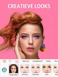 youcam makeup gezichtseditor in de app