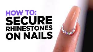 secure rhinestone on nail applications