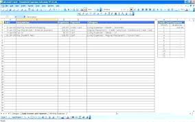 Financial Spreadsheet Excel Travel Expense Report Template Examples