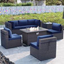 Alaulm 8 Pieces Outdoor Furniture Set