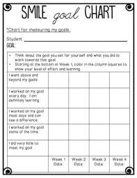 Goal Setting For Students Rti Smile Goals For Making