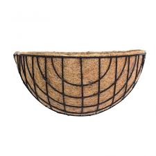 Lattice Wire Wall Basket Black 35cm
