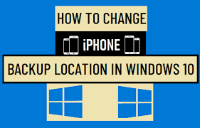 Mar 23, 2021 · click your device. How To Change Iphone Backup Location In Windows 10