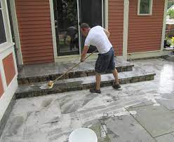 how to clean a patio without a hose