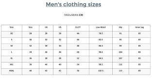 clothing size charts equestrian fashion