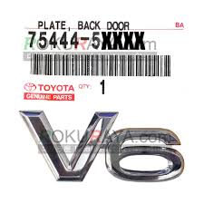Now, you can also protect your hilux spare wheels. Toyota Vellfire V6 Mark Original Umw Toyota Motor Genuine Parts Plate Back Door Car Rear Side Emblem Logo Shopee Malaysia