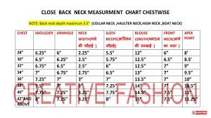 Close Back Neck Measurement Chart Chudidhar Neck Designs