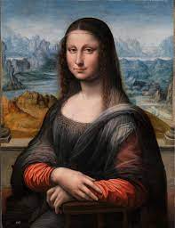 Mona Lisa zonder / met wenkbrauwen en wimpers - De Limburger Mobile
