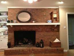 Off Center Fireplace With Brick Work