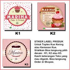 Deskripsi produk cetak desain stiker toples kue kering lebaran bahan stker: Label Kue Kering Lebaran Nusagates