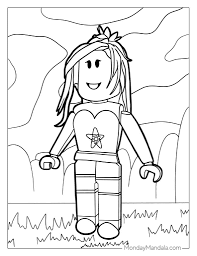 40 roblox coloring pages free pdf