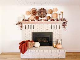 Our Brick Fireplace Makeover Fall