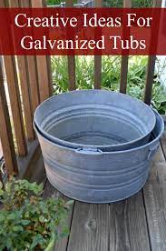 creative ideas for galvanized tubs