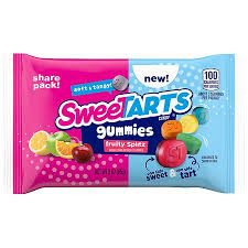 sweetarts gummy fruity splitz orted