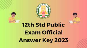 12th public exam official answer key