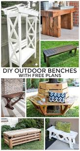 Diy Outdoor Benches With Free Plans