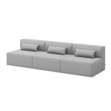 Mix Modular 3 Piece Armless Sofa Sofa