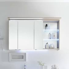 Contea Bathroom Mirror Cabinet 3 Double