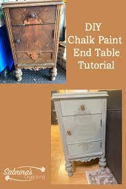 Diy Chalk Paint End Table Tutorial