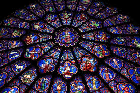 The Stained Glass Of Notre Dame De Paris