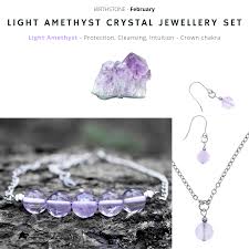 light amethyst crystal gemstone