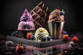 vanilla ice cream chocolate cone