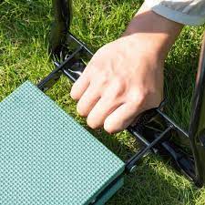 outsunny padded garden kneeler and seat