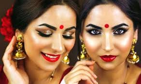 durga puja makeup 2017 how to nail