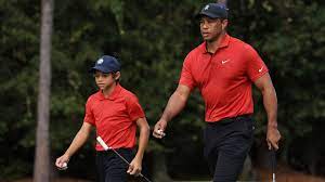 son Charlie Woods in PNC Championship ...