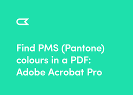 find pms pantone colours in a pdf