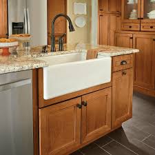 The interior width of the sink's cabinet determines the maximum dimensions for your sink. Farmhouse Sink Base Cabinet For Kitchen Apron Front Kraftmaid