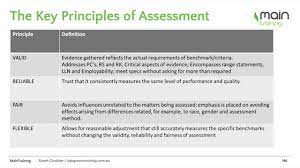 key principles of essment
