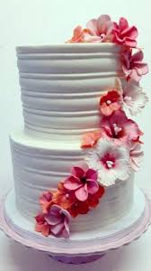 Maybe you would like to learn more about one of these? Two Tier Round White Wedding Cake With Cascading Pink Flowers Jpg