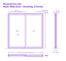 Multi Slide Door Stacking 2 Panels
