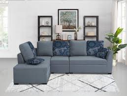 So, depending on the design of your room, you can opt for the ideal sofa set for your home. Wood Modern Lara L Shape Sofa In Grey Colour For Home Size Contemporary Rs 18000 Set Id 21947012391