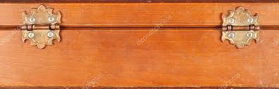 Wooden Box Hinges Stock Photo By