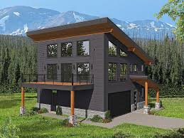 Garage Living Plan 40816 Modern Style