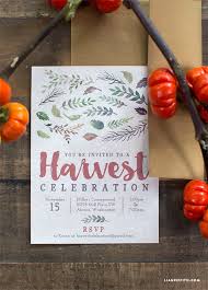 Fall Harvest Party Invitation Lia Griffith
