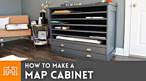 map cabinet woodworking