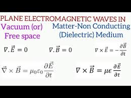 Plane Electromagnetic Waves In Free