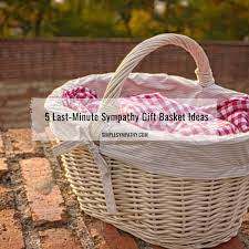 sympathy gift basket ideas