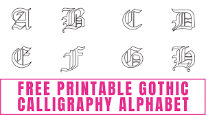 old english calligraphy alphabet