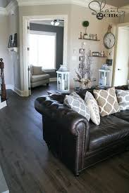 leather sofa living room