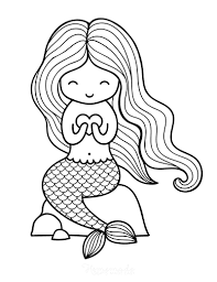 Top 25 little mermaid coloring pages for kids: 57 Mermaid Coloring Pages Free Printable Pdfs